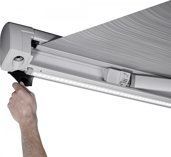 Montážna lišta pre stan Omnistor 5200 striebro 400cm