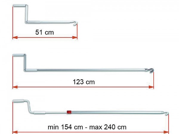 Štandardná ručná kľuka 51cm