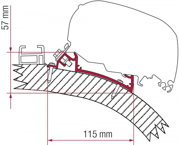Adaptér Carthago Chic 450cm