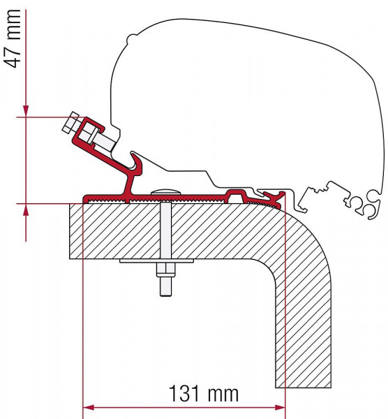 Adaptér Hymer 490cm