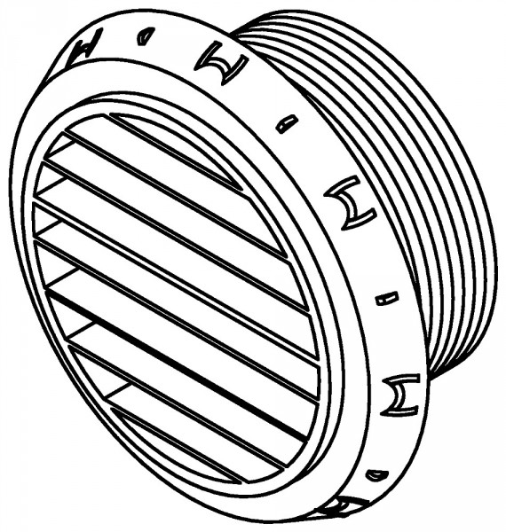 priemer vetracieho otvoru 55 mm 45 gr