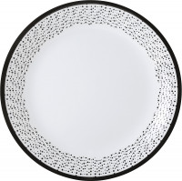 Jedálenský tanier biela/čierna pr.25cm