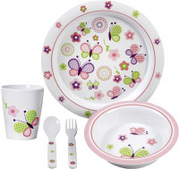Súprava riadu Butterfly Kids Girl 5ks