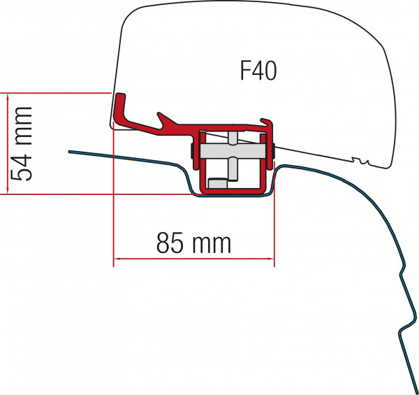 Adaptér na markízu F40 Van