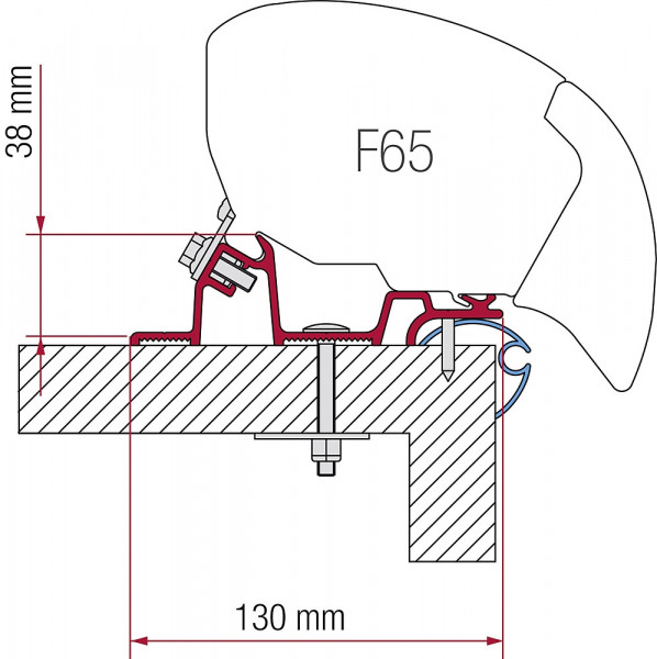 Stavebnica Caravan Standard 2 podpery 50 cm 2 podpery 30 cm
