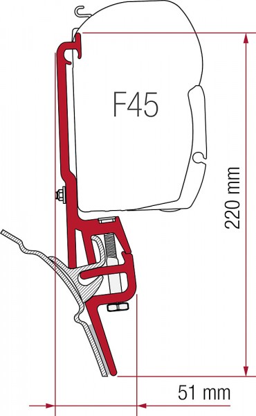 Sada adaptérov Brandrup VW T4