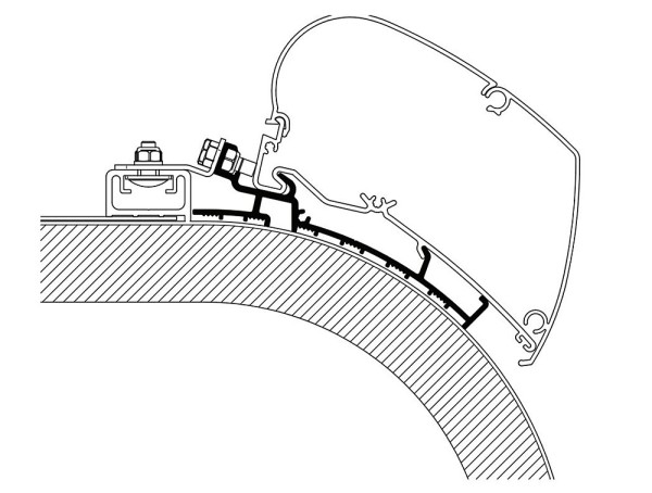 Rapido adaptér, 4,50 m