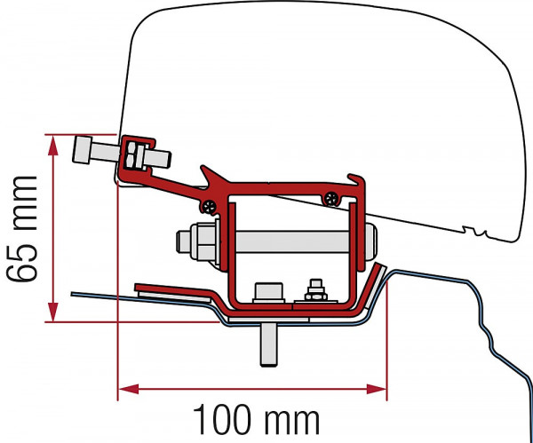 Adaptér 2 ks. Renault Trafic L1 z roku 2014 pre F40van