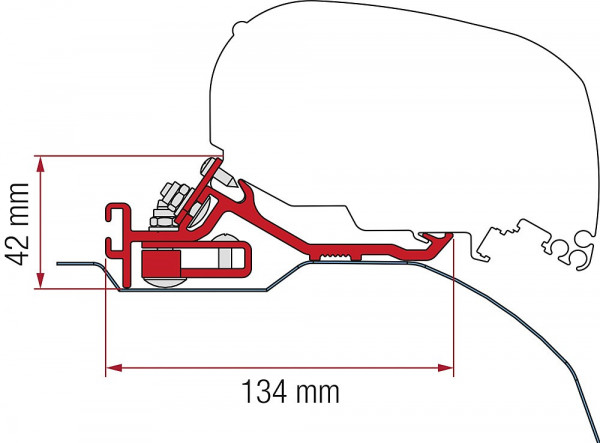 Adaptér 3 ks. Ducato, Jumper, Boxer H2 pre L4 až F80