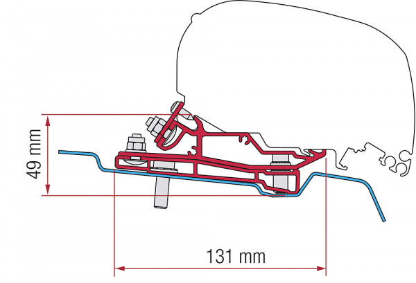 Adaptér F80S Ford Transit H3 od roku 2014