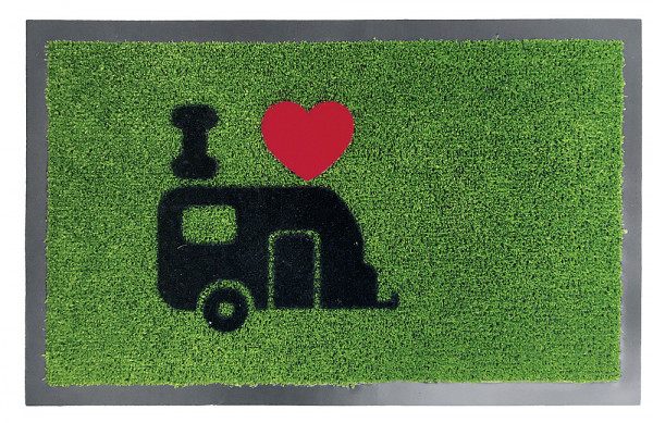 Rohožka Green Flock, zelená karavan