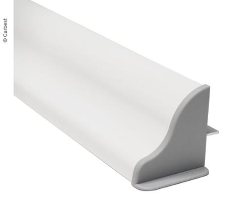 Sada hliníkových montážnych spojlerov solárneho panelu - šírka do 410 mm - biela